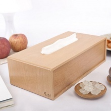 長(zhǎng)方形實(shí)木紙巾盒家用客廳歐式木質(zhì)抽紙盒創(chuàng)意辦公紙抽盒