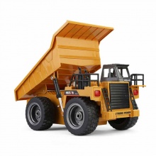 匯納合金工程車1：12遙控自卸車 六通道模型車