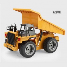 6通道合金工程車自卸車2.4G無線遙控帶燈光音樂