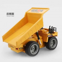 6通道合金工程車自卸車2.4G無線遙控帶燈光音樂