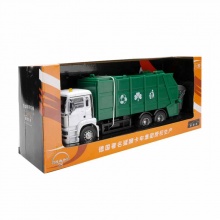 俊基奧圖美1:32德國MAN環(huán)?？ㄜ嘰清潔車\環(huán)衛(wèi)車\垃圾車合金模型綠