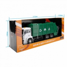 俊基奧圖美1:32德國MAN環(huán)?？ㄜ嘰清潔車\環(huán)衛(wèi)車\垃圾車合金模型綠