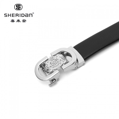 SHERIDAN 喜來登 男士皮帶自動扣商務青年潮休閑中年輕人皮帶正裝腰帶NL180353S