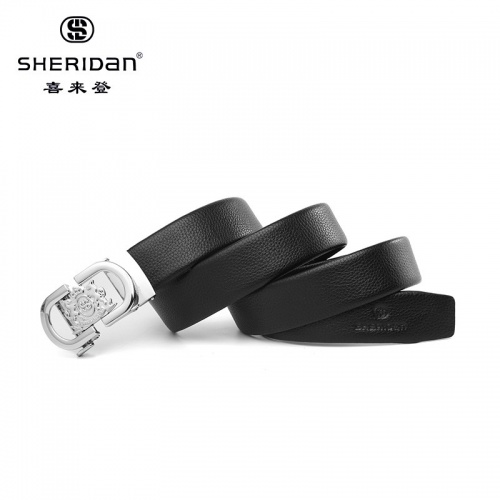 SHERIDAN 喜來登 男士皮帶自動扣商務青年潮休閑中年輕人皮帶正裝腰帶NL180353S