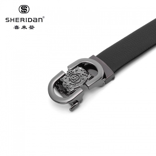 SHERIDAN 喜來(lái)登 男真皮自動(dòng)扣商務(wù)正裝腰帶休閑牛皮青年男士正品褲帶NL180354S