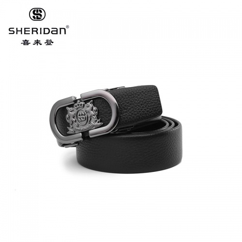 SHERIDAN 喜來(lái)登 男真皮自動(dòng)扣商務(wù)正裝腰帶休閑牛皮青年男士正品褲帶NL180354S