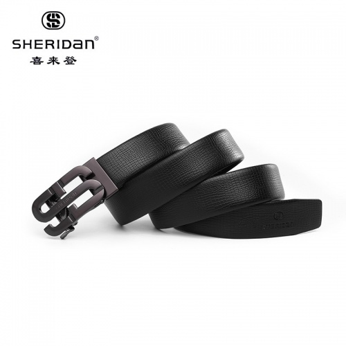 SHERIDAN 喜來登 男自動扣青年韓版百搭簡約潮人男士腰帶牛皮年輕人個性NL180357S
