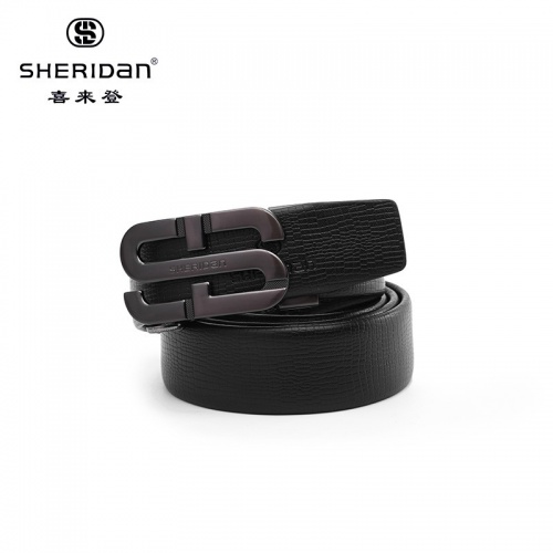 SHERIDAN 喜來登 男自動扣青年韓版百搭簡約潮人男士腰帶牛皮年輕人個性NL180357S