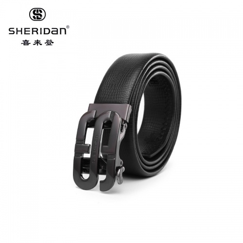 SHERIDAN 喜來登 男自動扣青年韓版百搭簡約潮人男士腰帶牛皮年輕人個性NL180357S