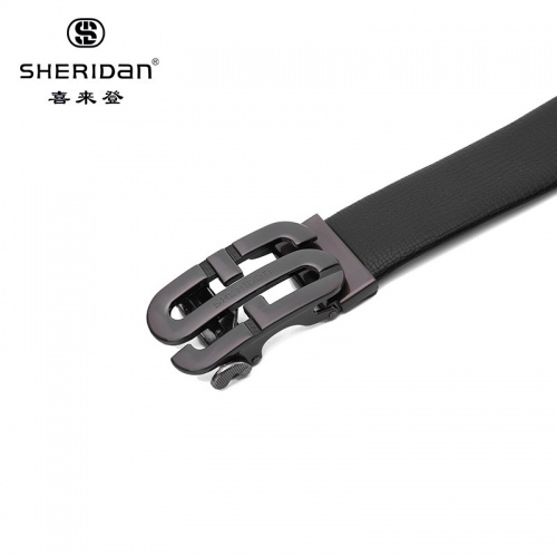 SHERIDAN 喜來登 男自動扣青年韓版百搭簡約潮人男士腰帶牛皮年輕人個性NL180357S
