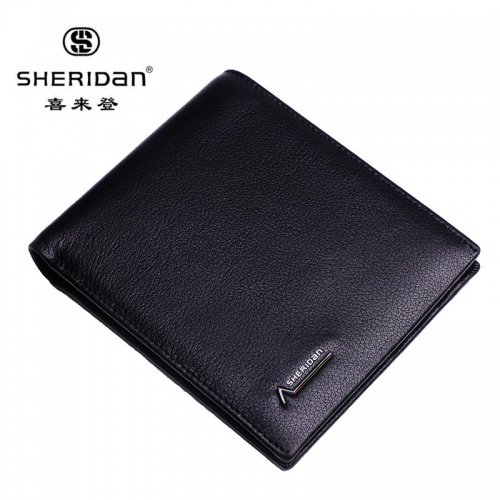 SHERIDAN 喜來登 黑色商務(wù)男士錢夾 商務(wù)錢包男長(zhǎng)款 拉鏈NL161011S 黑色