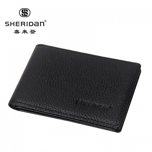SHERIDAN 喜來登 男士真皮駕駛證夾商務(wù)橫款駕駛證皮夾NL160911S 黑色